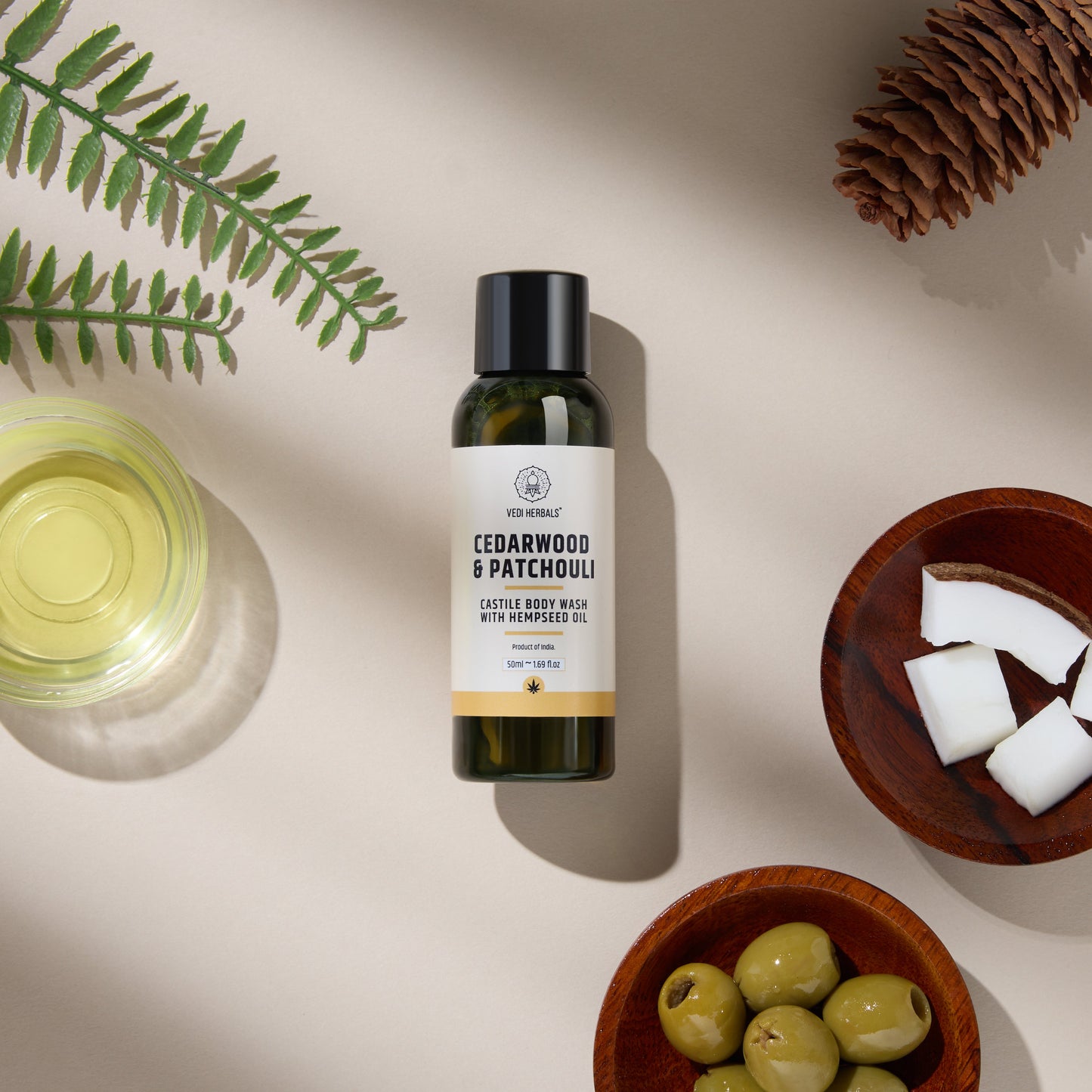 Cedarwood Patchouli Castile Body Wash
