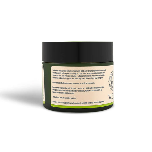 Hempseed Oil Aloe Vera Cream - Natural moisturizer enriched with Vitamin E, antimicrobial and antioxidant properties.